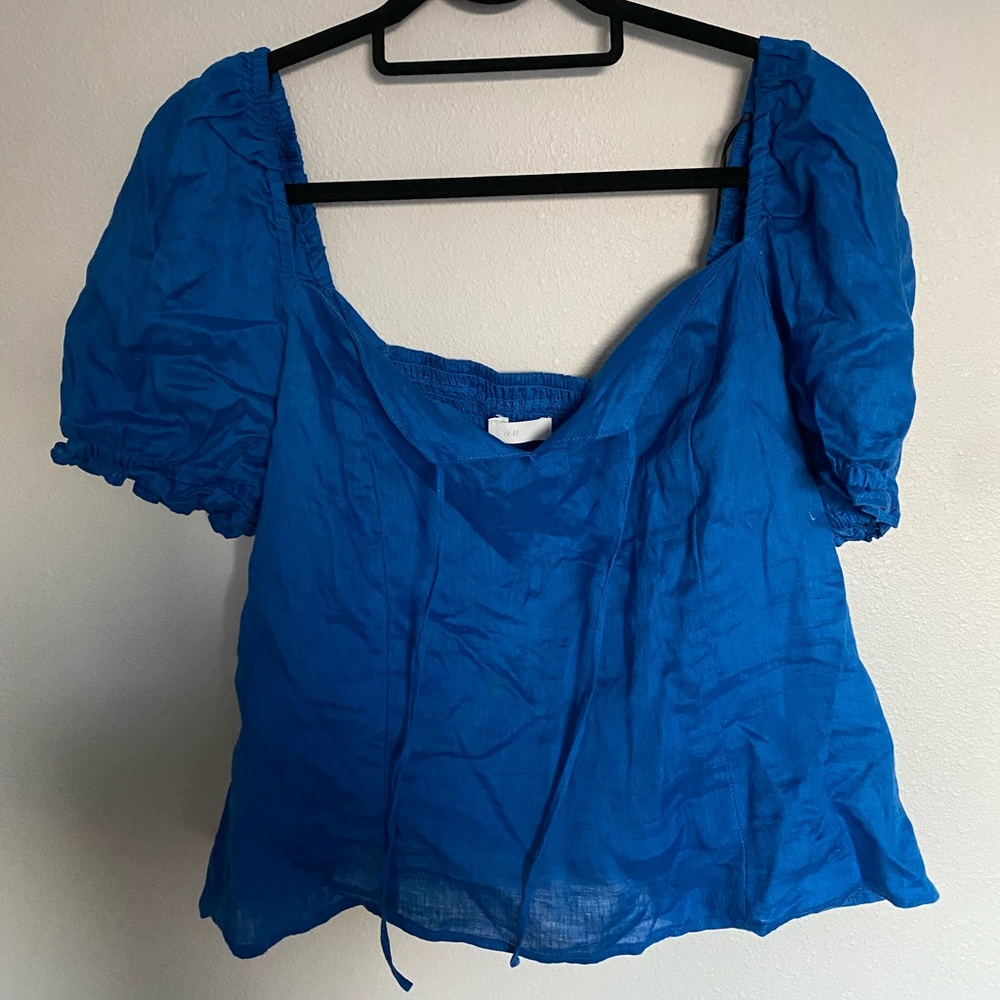 NWT H&M Linen Top